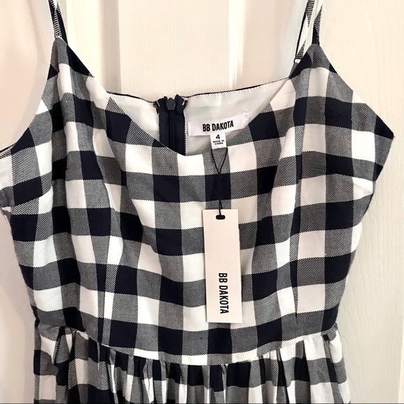***SOLD*** BB Dakota Matie Gingham Midi dress. Size 4 - Picture 4 of 4